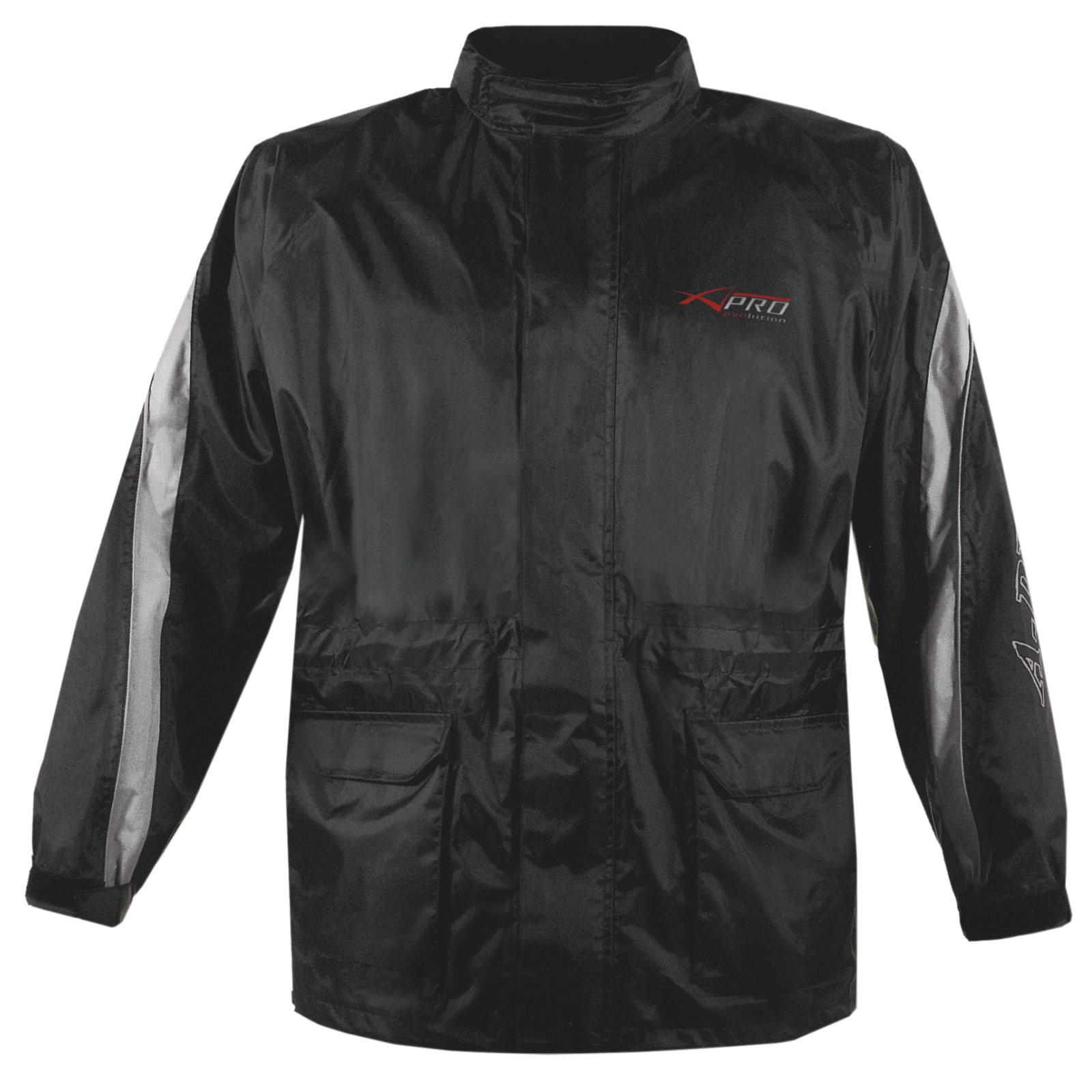 wasserdichte Regen Jacke ueber Jacke Motorrad RollerGefüttert Silber 3XL von A-Pro