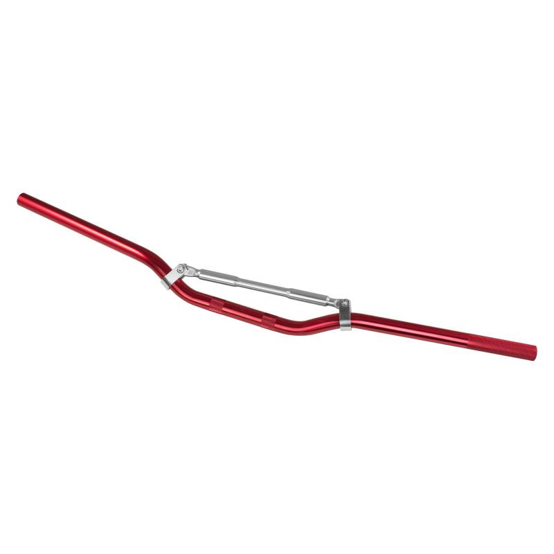 Aluminium Lenker Motorrad Cross Enduro Niedrige Falten 22 mm Durchmesser Rot von A-Pro