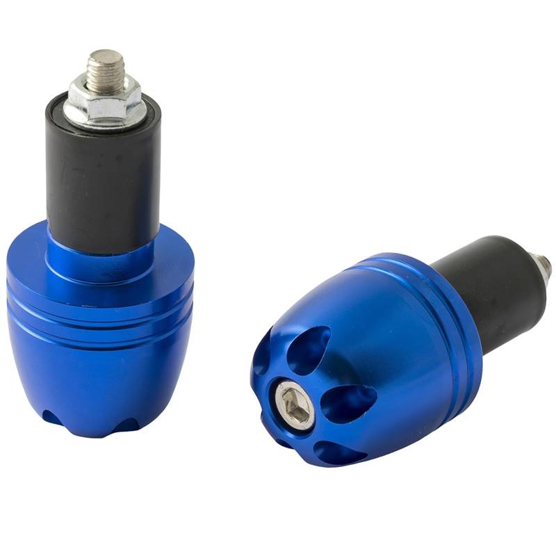 Gewichte 13 & 17mm Motorrad Roller Universal Lenkergriffe Lenkerende Blau von A-Pro