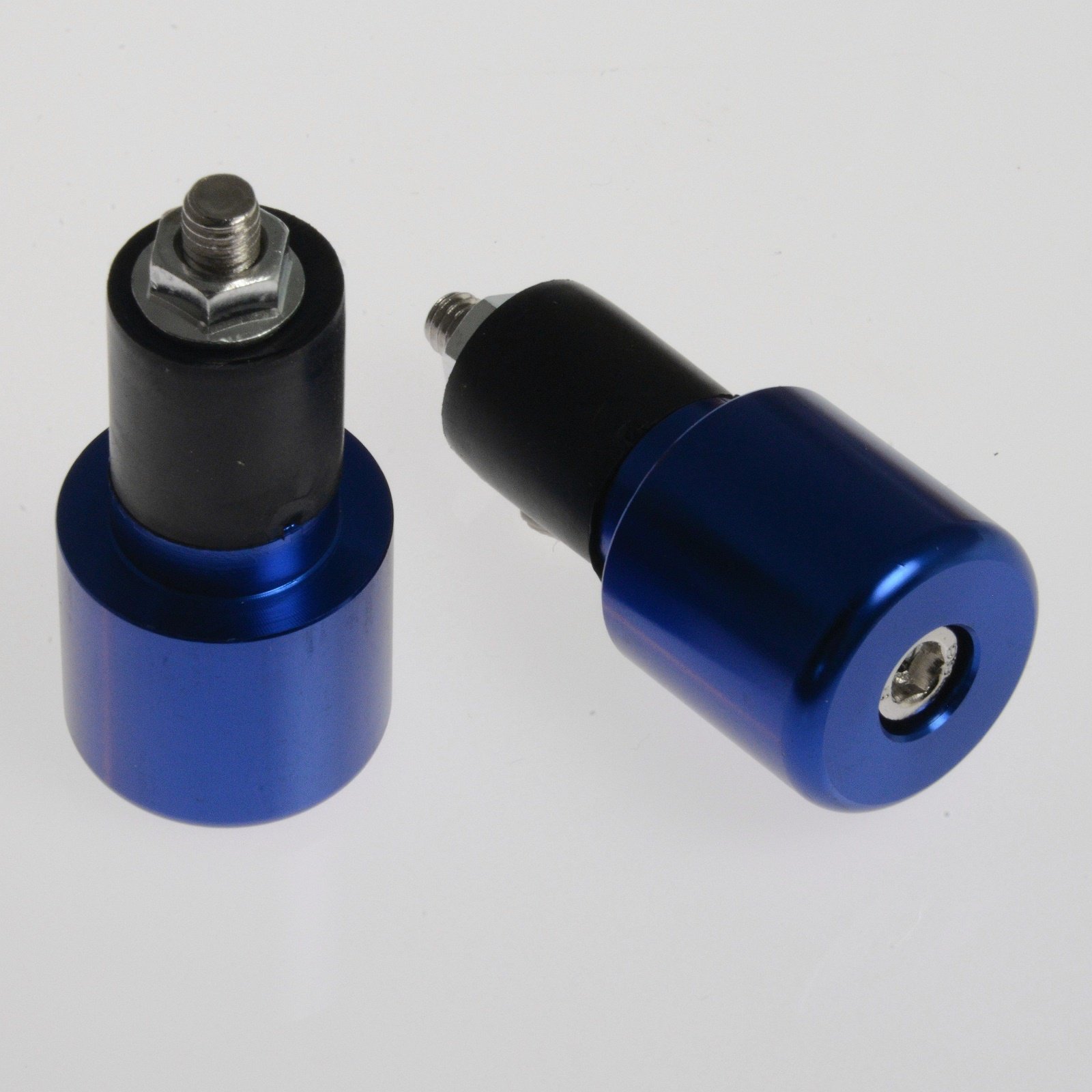 Motorrad Bar Ends 17mm Universal Lenker Lenkergegengewichte Roller Blau von A-Pro