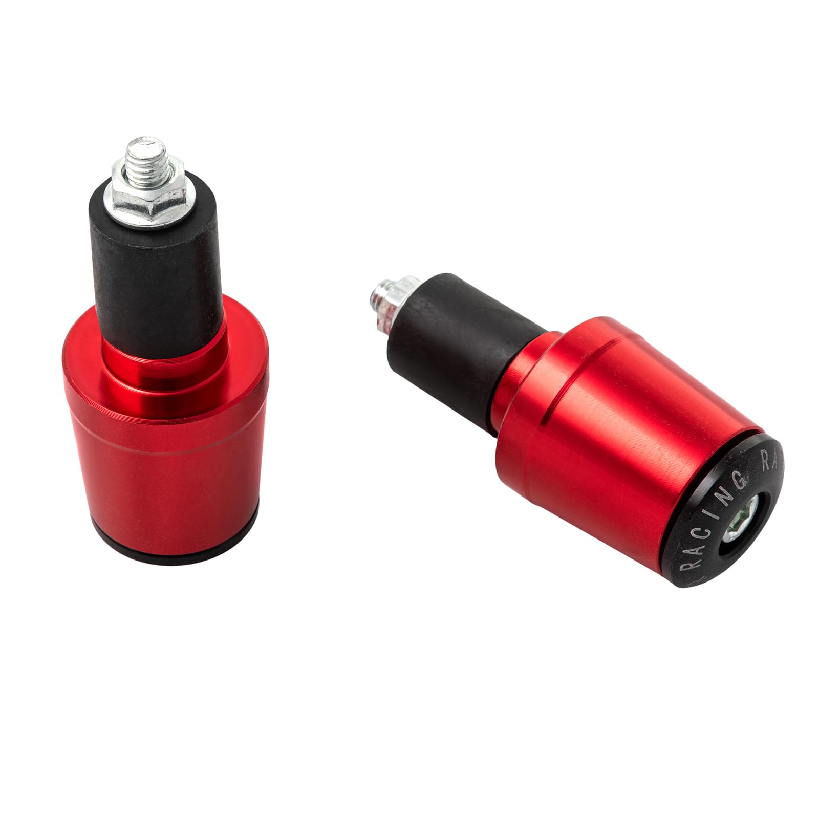 Motorrad-Lenkerende von 18 mm bis 22 mm universal Motorrad Roller Rot von A-Pro