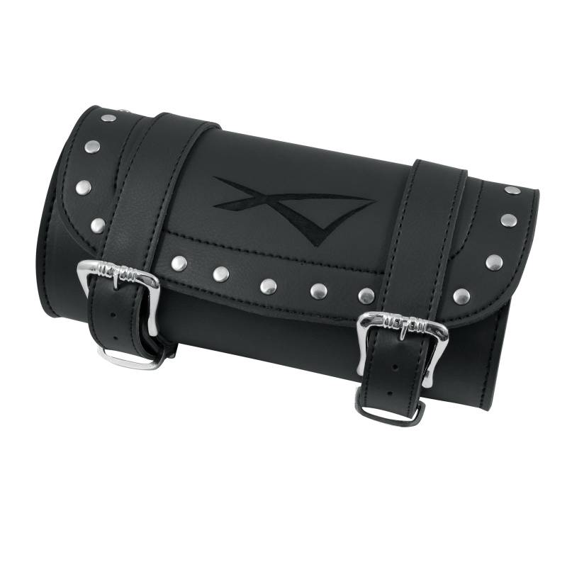 Motorrad satteltasche Werkzeugrolle Custom Gepaeckrolle Tasche Schwarz von A-Pro