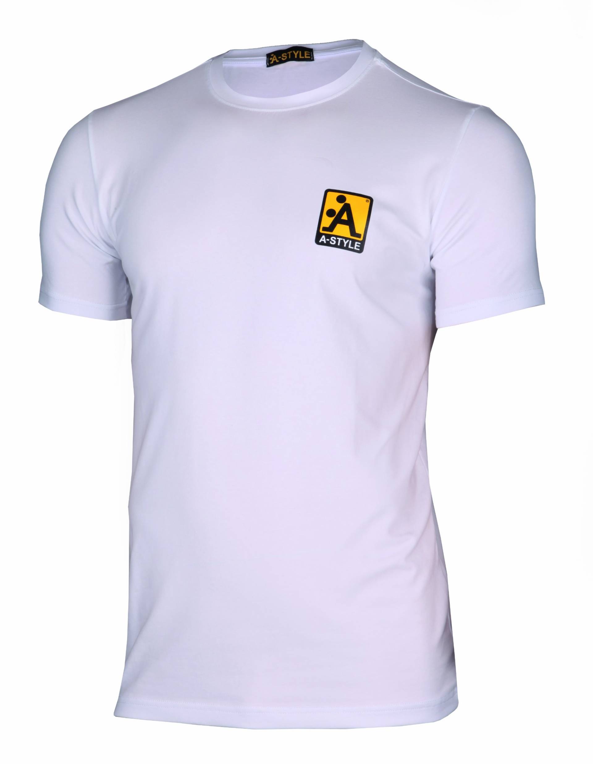 A-Style T-Shirt Logo Right, Weiß, XXL von A-Style