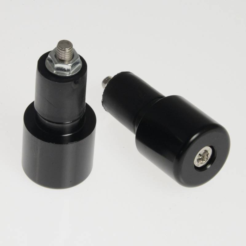 A-Pro Motorrad Bar Ends 17mm Universal Lenker Lenkergegengewichte Roller Schwarz von A-Pro