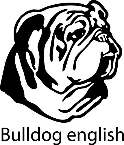 A&D design Deutschland Aufkleber/Wandtattoo Hund - Bulldog English - 20cm - Farbauswahl verfügbar! von A&D design Deutschland