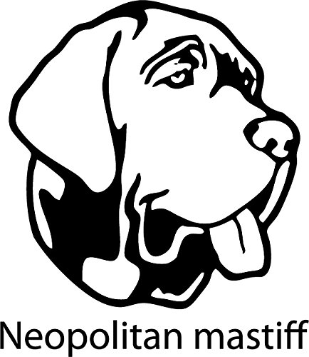 A&D design Deutschland Aufkleber/Wandtattoo Hund - Neopolitan Mastiff - 20cm - Farbauswahl verfügbar! von A&D design Deutschland