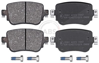 A.b.s. Bremsbeläge hinten (Satz) [Hersteller-Nr. 35001] für Audi, Seat, Skoda, VW von A.B.S.