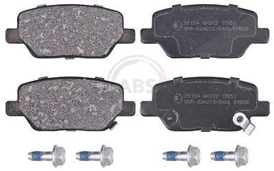 A.b.s. Bremsbeläge hinten (Satz) [Hersteller-Nr. 35154] für Fiat von A.B.S.