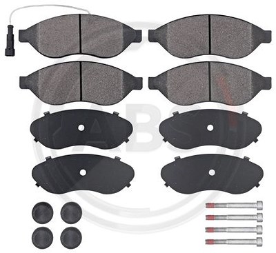 A.b.s. Bremsbeläge vorne (Satz) [Hersteller-Nr. 37577] für Citroën, Fiat, Peugeot, Volvo von A.B.S.