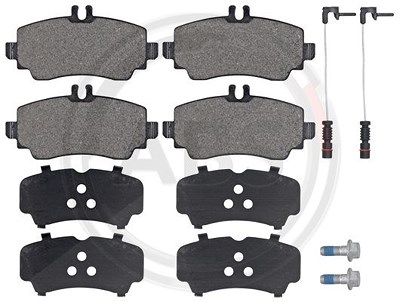 A.b.s. Bremsbelagsatz, Scheibenbremse [Hersteller-Nr. 37078] für Mercedes-Benz von A.B.S.