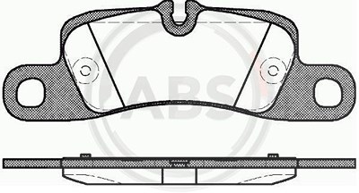 A.b.s. Bremsbelagsatz, Scheibenbremse [Hersteller-Nr. 37725] für Porsche von A.B.S.