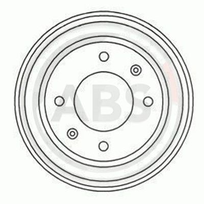 A.b.s. 1x Bremstrommel [Hersteller-Nr. 5253-S] für Peugeot von A.B.S.