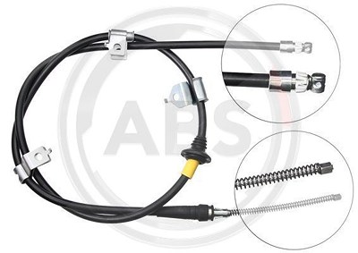 A.b.s. Handbremsseil Trommelbremse Hinterachse [Hersteller-Nr. K19378] für Kia von A.B.S.