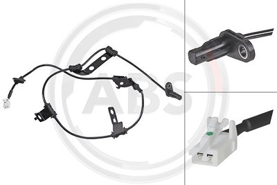 A.b.s. Sensor, Raddrehzahl [Hersteller-Nr. 30173] für Hyundai, Kia von A.B.S.