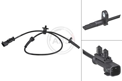 A.b.s. Sensor, Raddrehzahl [Hersteller-Nr. 30182] für Tesla von A.B.S.