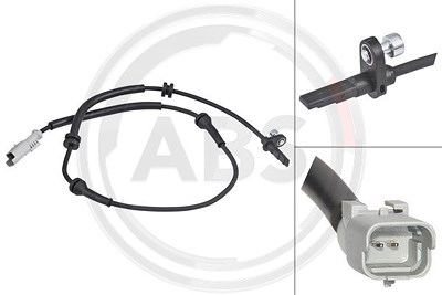 A.b.s. Sensor, Raddrehzahl [Hersteller-Nr. 30525] für Citroën, Fiat, Opel, Peugeot, Toyota, Vauxhall von A.B.S.