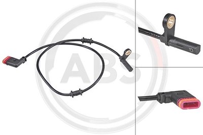 A.b.s. Sensor, Raddrehzahl [Hersteller-Nr. 30837] für Mercedes-Benz von A.B.S.