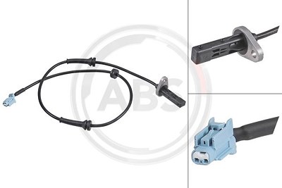 A.b.s. Sensor, Raddrehzahl [Hersteller-Nr. 31948] für Nissan von A.B.S.