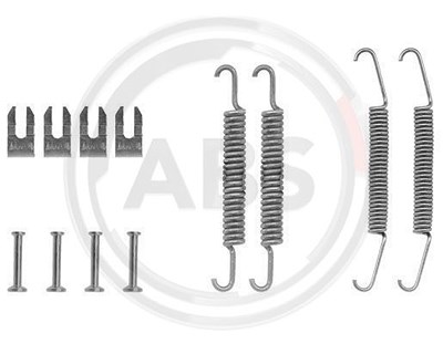 A.b.s. Zubehörsatz, Bremsbacken hinten [Hersteller-Nr. 0610Q] für Abarth, Autobianchi, Fiat, Lancia, Seat von A.B.S.