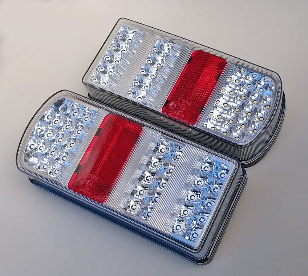 A1 2 x LED Rückleuchten Set Heckleuchte LED Rückleuchte LKW PKW Wohnmobil Wohnwagen Anhänger Leuchte LED Rückleuchten Anhänger Rücklicht Leuchte Licht 12 V DF06 von A1