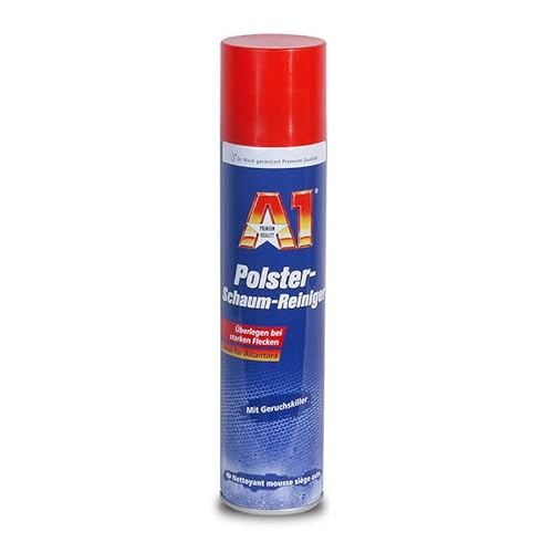 PRAKTISCHES SET 2 x 400ml A1 Dr WACK PREMIUM POLSTER SCHAUMREINIGER Polsterreiniger Polsterschaumreiniger geeignet für Polsterstoffen Velourspolstern Alcantara Dachhimmel Vinylverkleidungen von A1