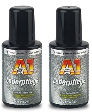 A1 PRAKTISCHES Set 2 x 250ml Dr WACK Premium LEDERPFLEGE Lederschutz auf Jojobaöl-Basis von A1