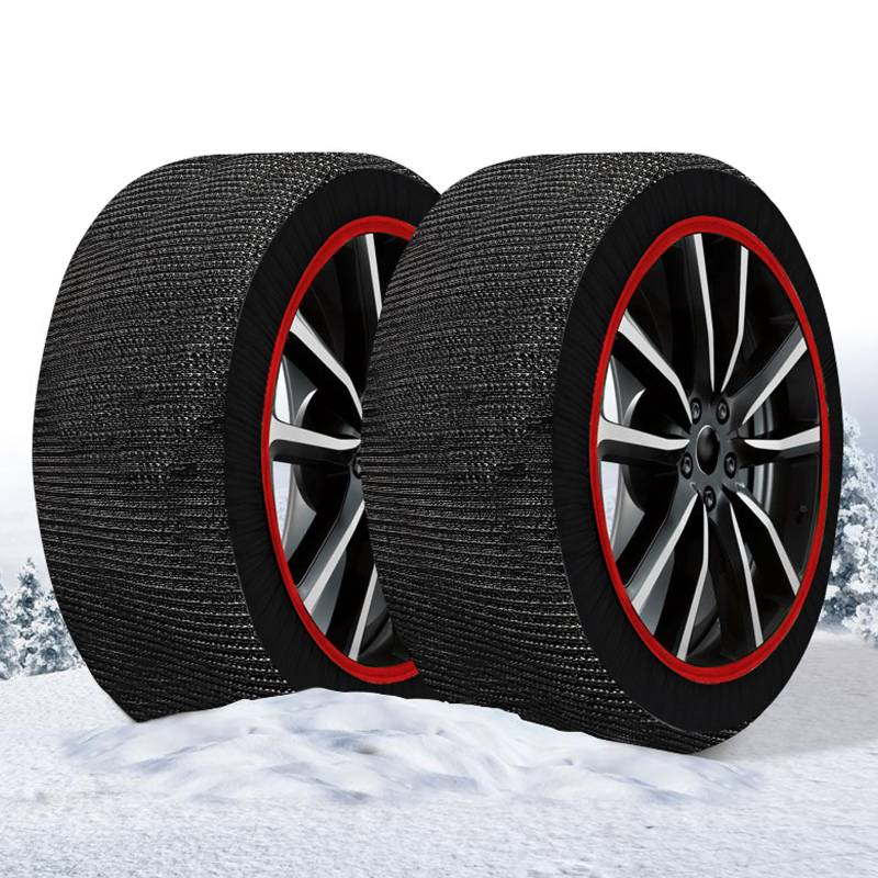 Super-Schneesocken für Elektroautos, 50 % Festigkeit + 50 % Haltbarkeit, für Elektroautos, SUV, 4 x 4, Wohnmobil, Wohnwagen, Nutzfahrzeuge (XXXL) von A2ZWORLD