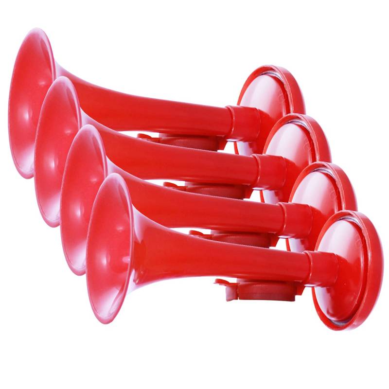 AAB Aerosol Horn - Wertpaket 4 Stück - Sehr Laut Fantröte, Fanfare Druckluft, Gas Tröte, Gashupe, Fanartikel, Fussball Tröten, Drucklufthorn, Presslufthupe von AABCOOLING
