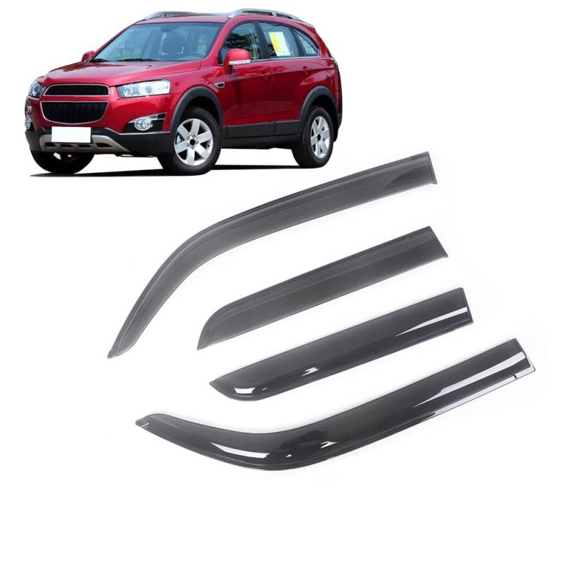 AAHERI 4 Stück Autofenster Windabweiser, Für Chevrolet Captiva 2006-2016 Vorne Hinten Regenschutz Seitenfenster Luftabweiser Beschlagfrei Beschattung Langlebiger Auto Zubehör von AAHERI