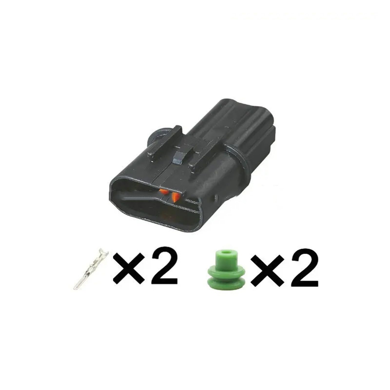 1-20 Satz 2-poliger 2,2-mm-ABS-Sensorstecker PB625-02027 PK501-02020(Male female set,1set) von AANAN