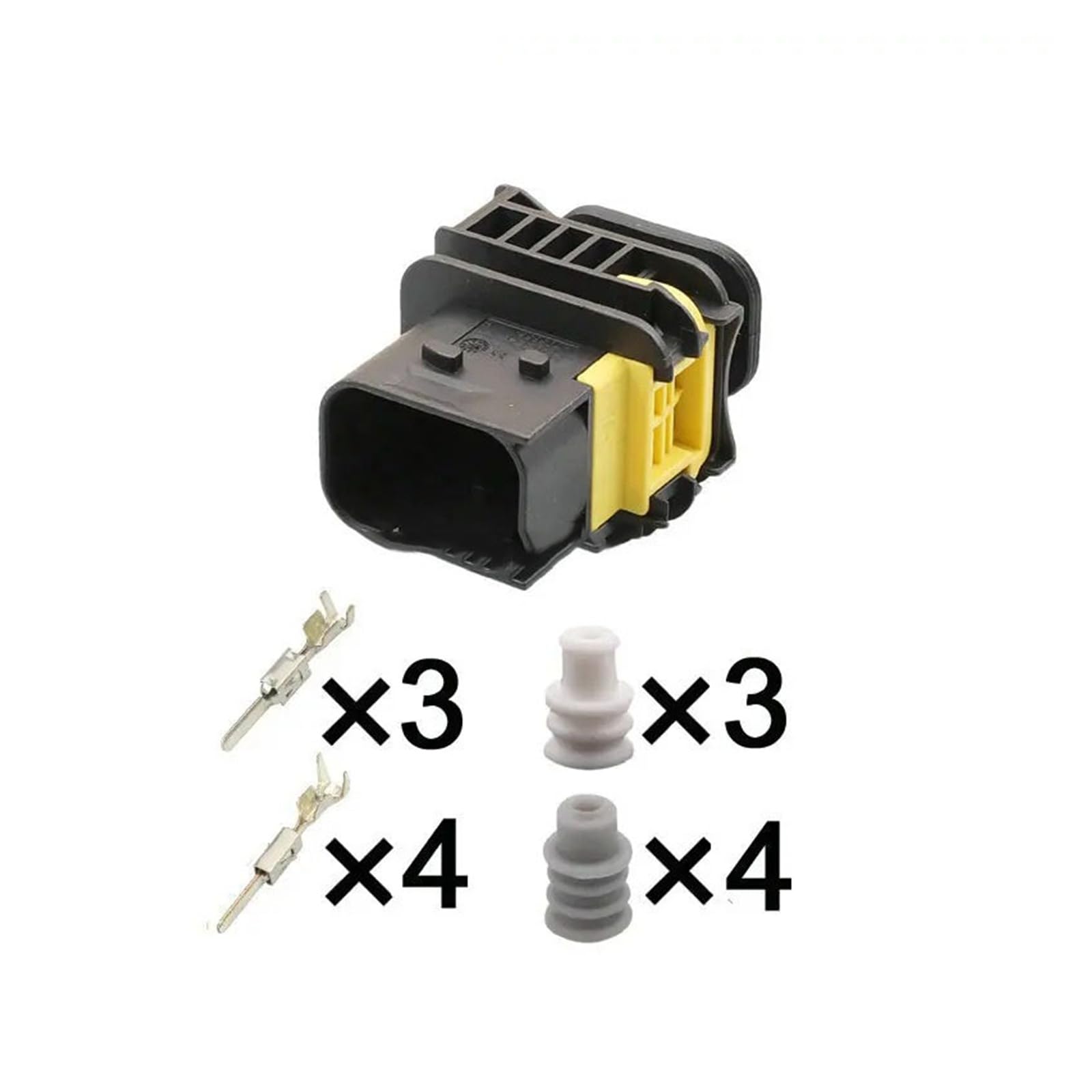 1-20sets 7 Pin 1-1418480-1 Wasserdicht Heavy Duty Lkw Dichtung Stecker 1-1703648-1(Male set,10 sets) von AANAN