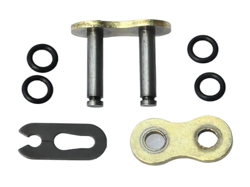 4 Stück 525 Kettenlos Heavy Duty 525H Verbindungs-Hauptglied mit O-Ring-Dichtung for Motorrad ATV Quad Gold von AANAN