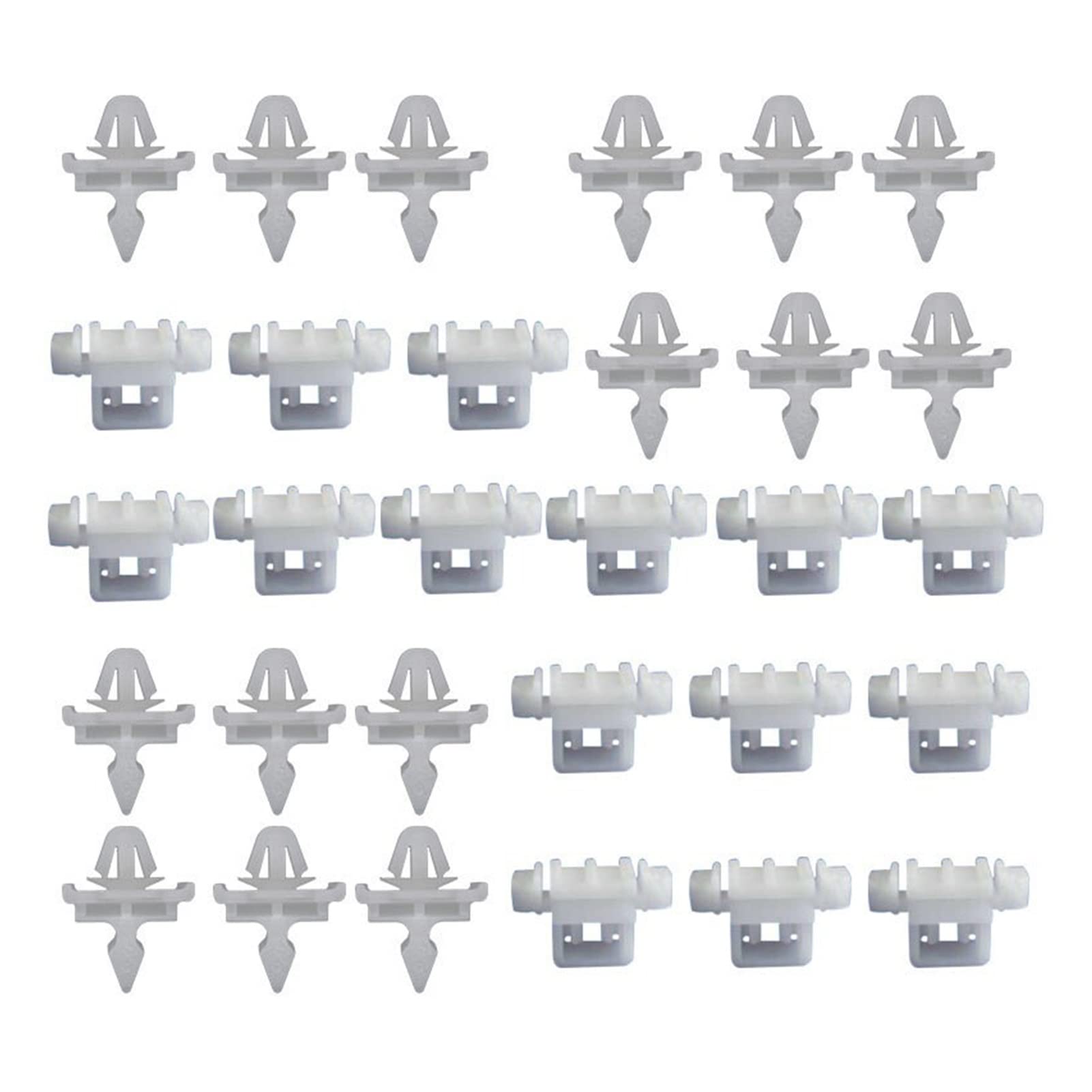 AANAN 30 PCS Teile Halterungen Clips Beplankung Kompatibel Mit 190 W201 W124 A124 S124 Auto Fastener Clip Auto Zubehör von AANAN