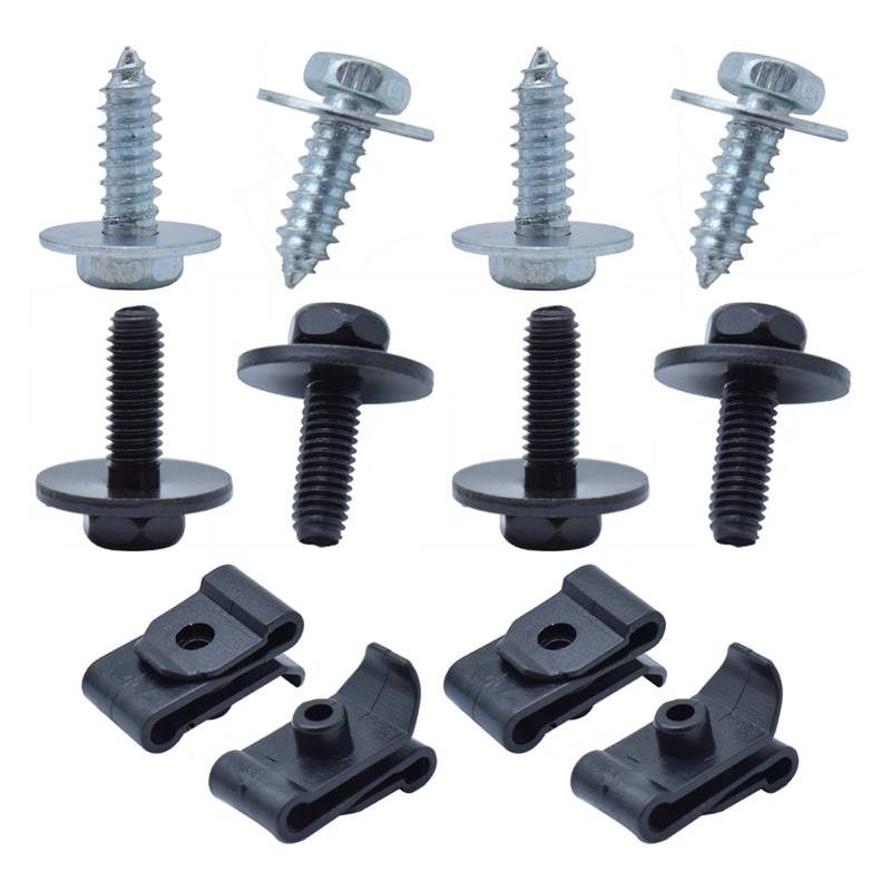 AANAN 50 stücke Auto Motor Unter Karosserie Abdeckung Clips for Stoßstange Trim Kotflügel Spritzschutz Schrauben Niet Auto Fitting Kit von AANAN