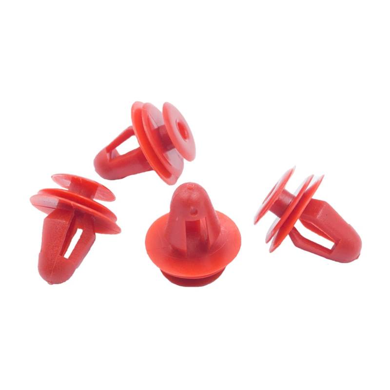 AANAN 500 STÜCKE Fit Fit for Auto-innentür-kartenverkleidung Clips Befestigungsverschluss 9mm Loch Auto Kunststoffniete(Red 500PCS) von AANAN