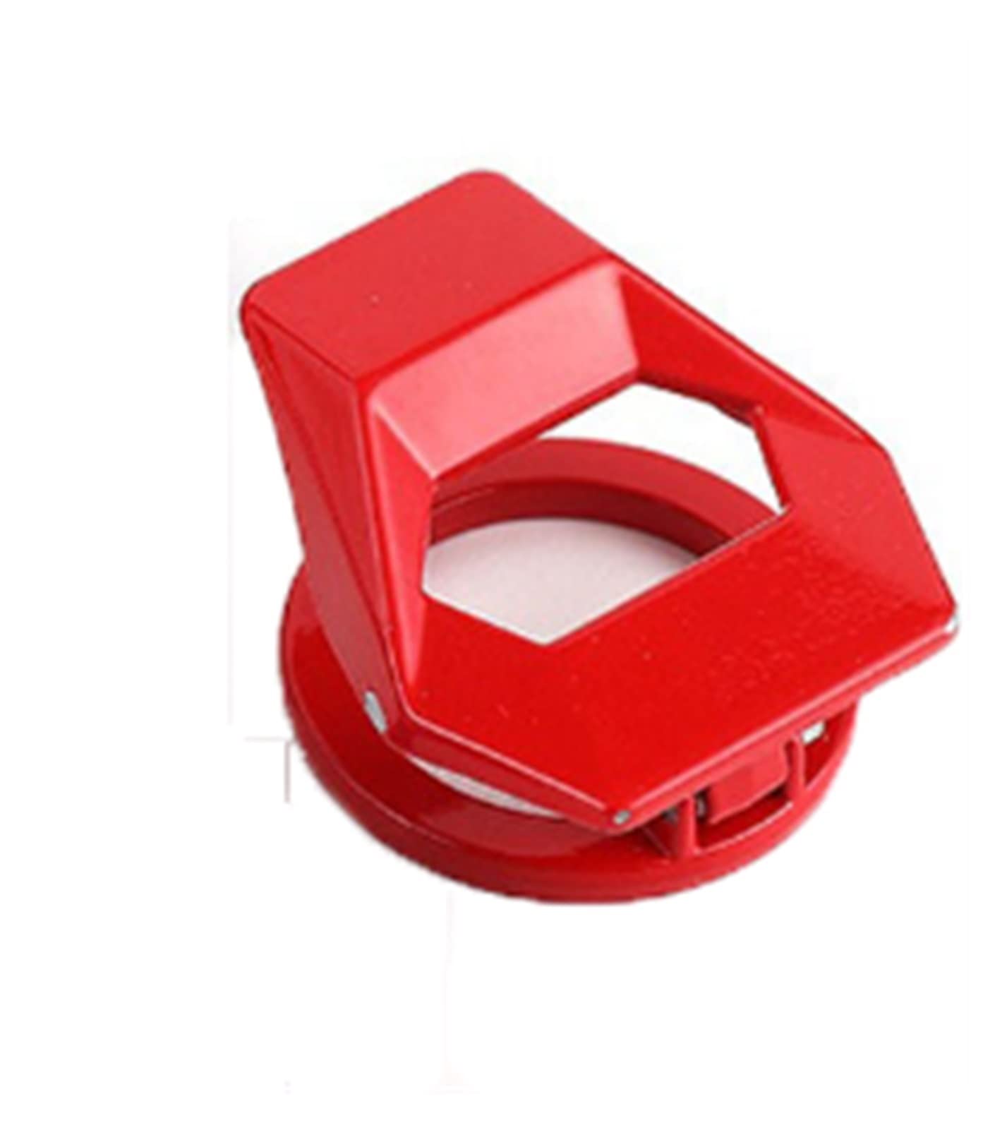AANAN Auto Ein-Klick-Motor Zündung Start Stop Swich Push Button Schutzhülle Kit Abdeckung Klebrige Dekoration(Rosso) von AANAN