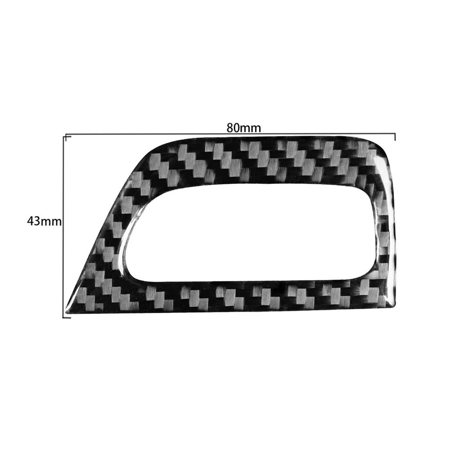 AANAN Kohlefaser-Aufkleber, Panel-Schlüsselloch-Rahmenverkleidung, kompatibel mit 1er E81 E82 E87 E88 2008–2013, Auto-Styling-Dekorationszubehör(RHD) von AANAN