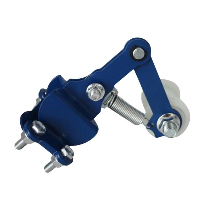 Universal Motorrad Kettenspanner mit Führungsrädern Eisen Spannrolle Fahrrad 4 Wheeler Motorisiertes Fahrrad Kettenrad Teile Werkzeuge(Blu) von AANAN