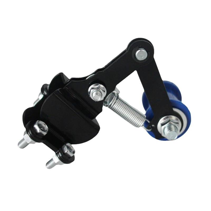 Universal Motorrad Kettenspanner mit Führungsrädern Eisen Spannrolle Fahrrad 4 Wheeler Motorisiertes Fahrrad Kettenrad Teile Werkzeuge(Svart) von AANAN