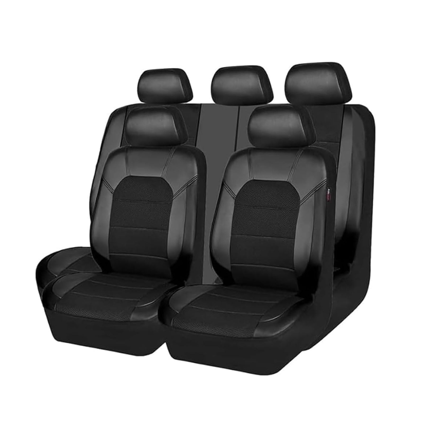 9-teilig für Hyundai ioniq 2017-2024 Autositzbezüge, komplettes Set, Autositzbezug, einfach zu installierendes Bezugsset aus Leder für vorne und hinten, wasserdichtes, atmungsaktives Innenzubehör von AAmron
