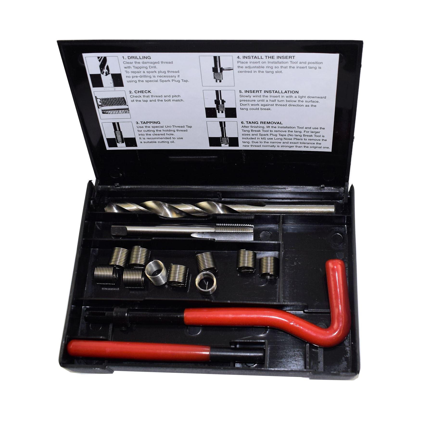 3/8" x 24 UNF Kit Reparatur hahn Impériale HELICOIL filets beschädigt 14pc Kit von AB Tools-Unithread