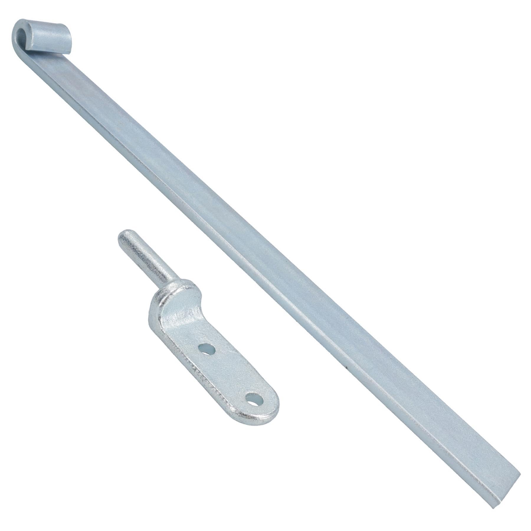 AB Tools HD langes gerades Heckklappenscharnier, 460 mm x 40 mm + 12,5 mm Bolzen auf Kolbenbolzen, 1 Stück von AB Tools