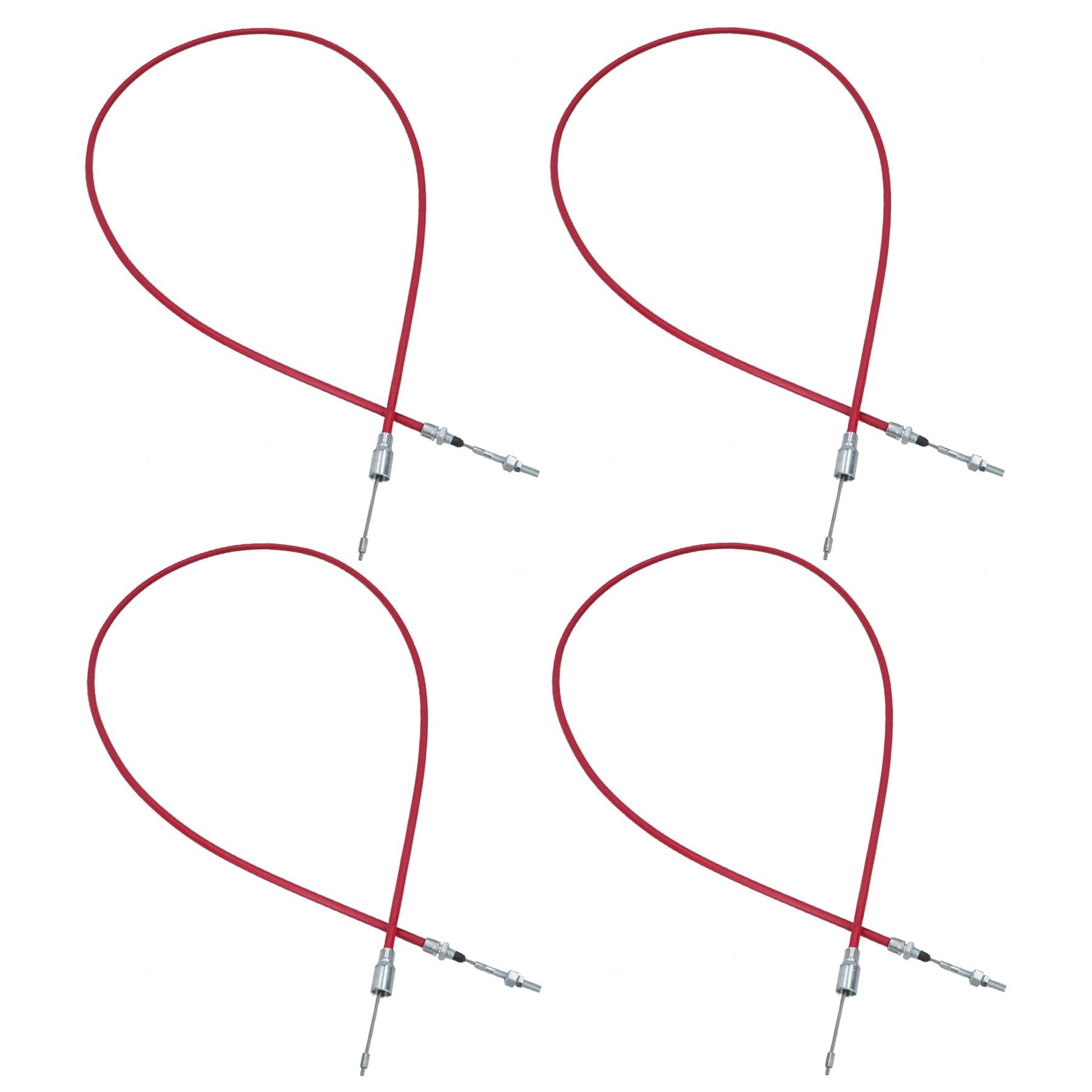 AB Tools Knott Style Edelstahl-Bremskabel, 1830 mm – 2040 mm, für Ifor Williams PO146, 4 Stück von AB Tools