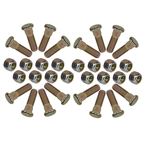 AB Tools Pack 16 3/8" UNF goujons und Radmuttern für Anhänger PCD 4" Die concentrateurs Aussetzung von AB Tools