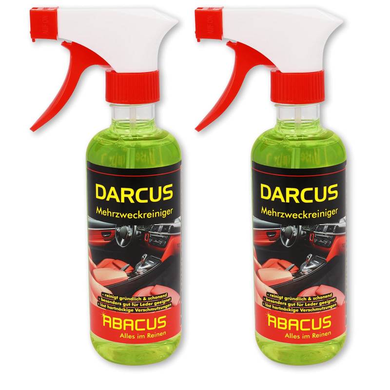 ABACUS® 2X 300 ml Auto-Innenraumreiniger (7714.2) - Mehrzweckreiniger Polsterreiniger Autopflege Universalreiniger von ABACUS