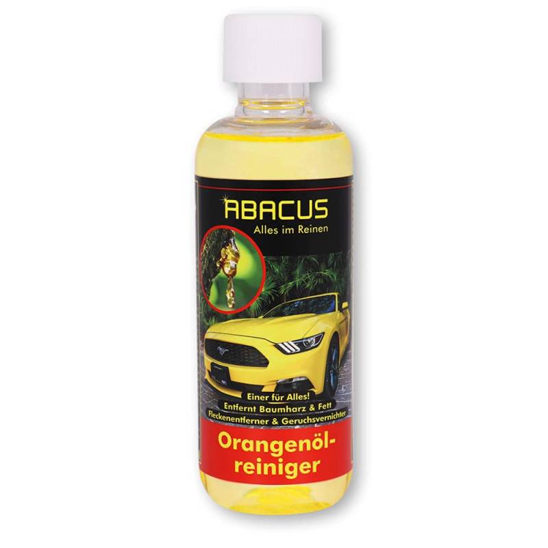 ABACUS® Orangenreiniger, Orangenölreiniger – Orange-Reiniger mit Orangenöl & Orangenduft – Fleckenentferner & Fettlöser löst Harz, Klebereste, Schmieröl, Teer, Tinte – Orangenreiniger 300 ml (4036) von ABACUS