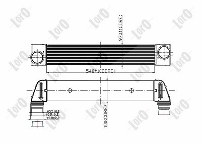 Abakus Ladeluftkühler [Hersteller-Nr. 004-018-0008] für BMW von ABAKUS