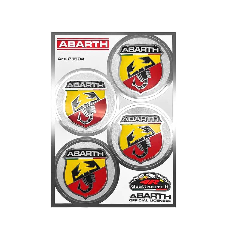 Abarth Set 4 Stickers Shields Diameter 48 von Abarth