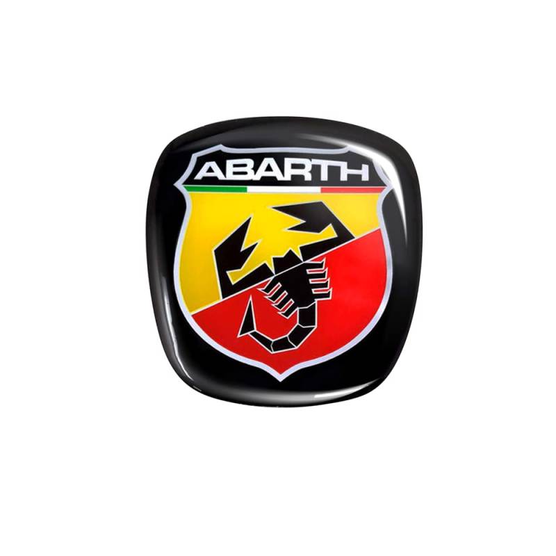 Abarth 21558 Offizielles 3D-Logo-Aufkleber, 60 x 65 mm von Abarth