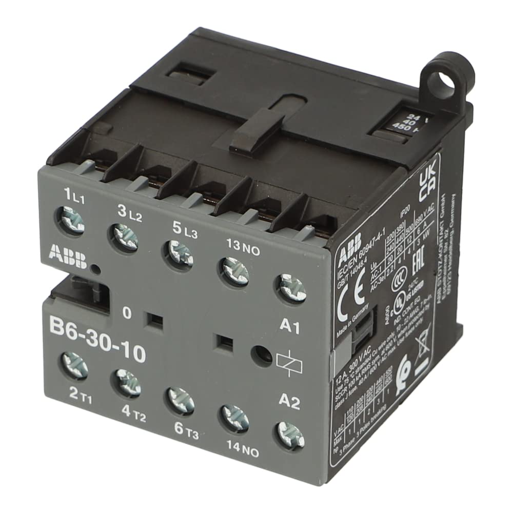 B6.30.10 24V 50HZ | GJL1211001R0101 | B6-30-10 24AC | ABB MINI CONTACTOR, 24V, 40/50 HZ, 3 POLE, 3 NO von ABB